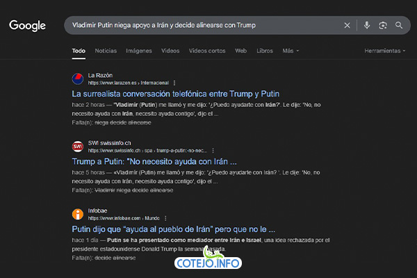 Es falso que Putin se haya alineado con Trump y negara apoyo a Irán. Un video afirma que el presidente ruso Vladímir Putin “negó apoyo a Irán y decidió alinearse con Trump”. Sin embargo, la revisión de fuentes confiables y declaraciones oficiales revela que esta afirmación es falsa