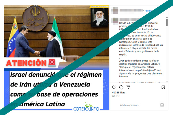 El contenido que expone la denuncia de Israel sobre el uso de “Venezuela como base de operaciones de Irán” carece de contexto